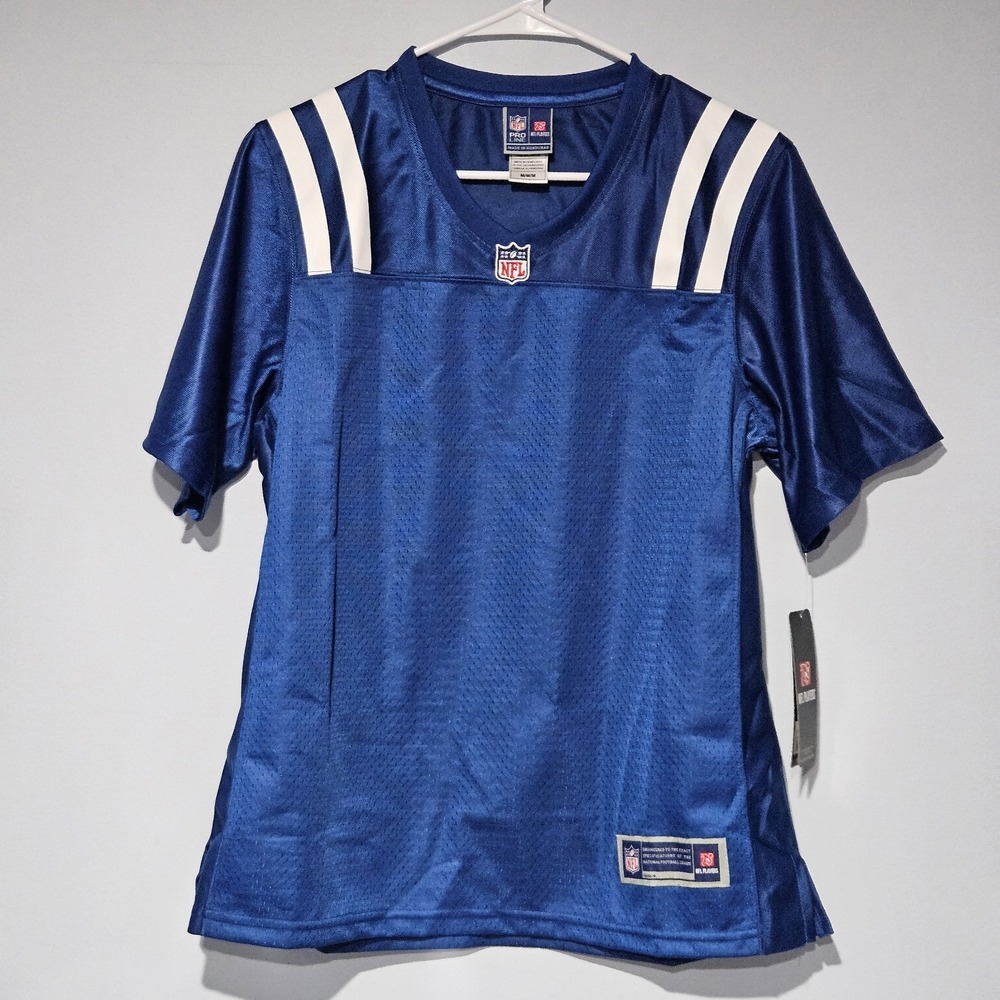Pro Line Indianapolis Colts Women's Blank Jersey Size M Blue